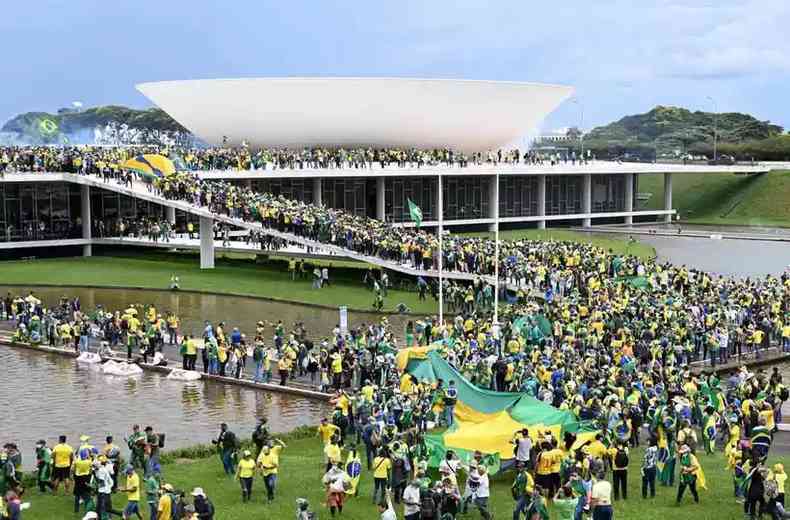 Brasilia, no dia dos atos terroristas