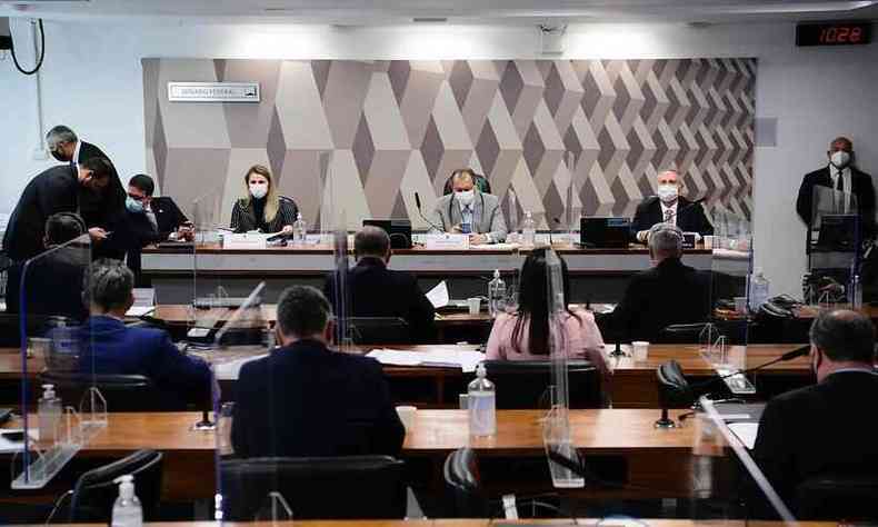 CPI da COVID no Senado(foto: Edilson Rodrigues/Agência Senado)