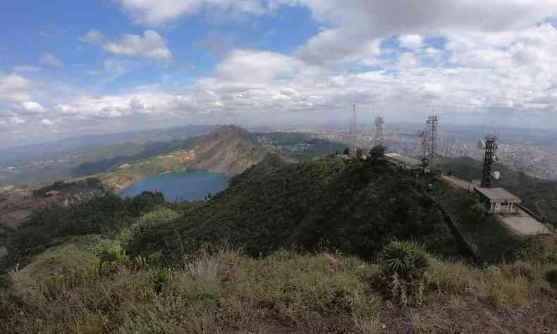 Vista da rea que a Tamisa pretende minerar na Serra do Curral