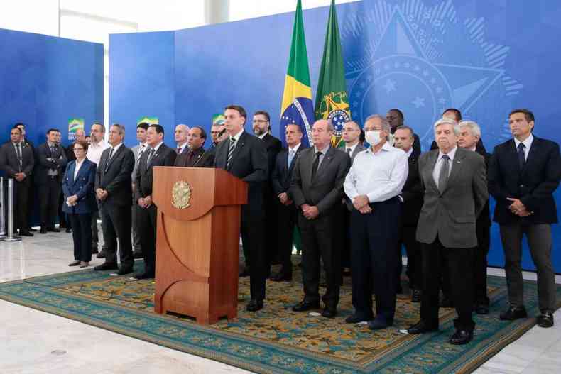 Pronunciamento do Presidente da Repblica, Jair Bolsonaro(foto: Carolina Antunes/PR)