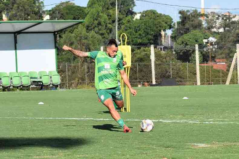 Atacante Rodolfo  o artilheiro do Amrica na temporada, com 12 gols(foto: Marina Almeida/Amrica)