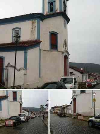 Guardas municipais interditaram trecho em frente  igreja(foto: Flamarion das Amricas / Guarda Municipal)
