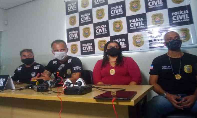 Suspeito foi localizado e preso por policiais civis em Ipatinga, no Vale do Ao. (foto: Policia Civil/Divulgao)