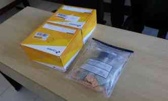 Drogas chegaram em caixas via Sedex, segundo a Polcia Civil. Elas foram apreendidas em imvel no Buritis(foto: Cristiane Silva/EM/DA Press)