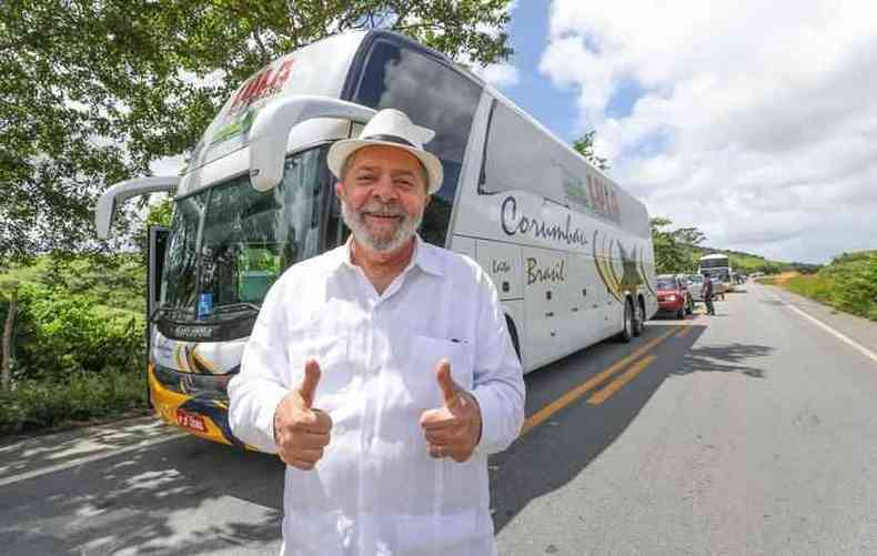 Lula em sua caravana pelo Nordeste(foto: Ricardo Stuckert/divulgao Instituto Lula)