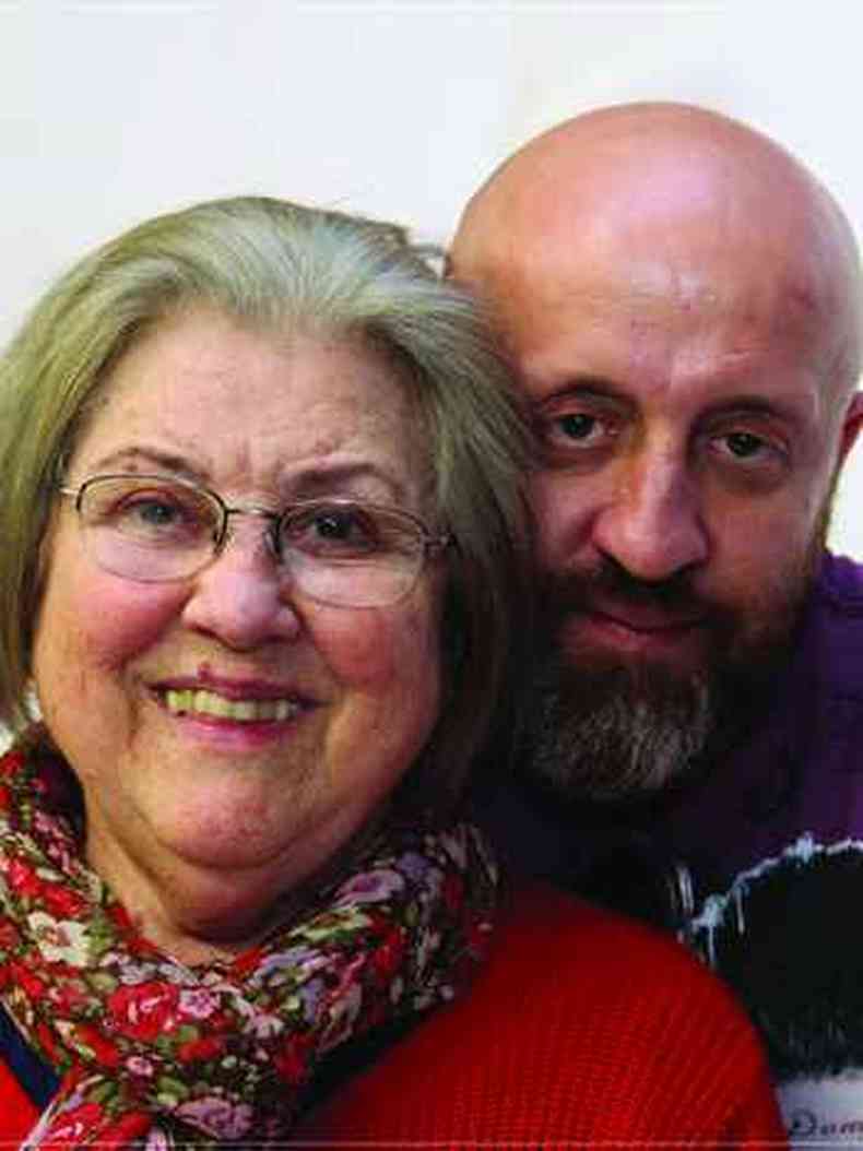 Fabrcio Carpinejar e me, Maria Carpi, uma das mais respeitadas poetas contemporneas brasileiras(foto: Arquivo Pessoal)