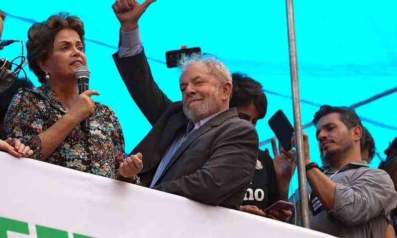 Lula j anunciou que vai registrar a candidatura mesmo aps a condenao em segunda instncia(foto: Jefferson Bernardes / AFP)