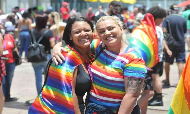 Participantes da Parada do Orgulho LGBT 