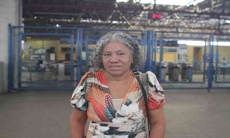 A empregada domstica Lcia da Conceio, de 55 anos 