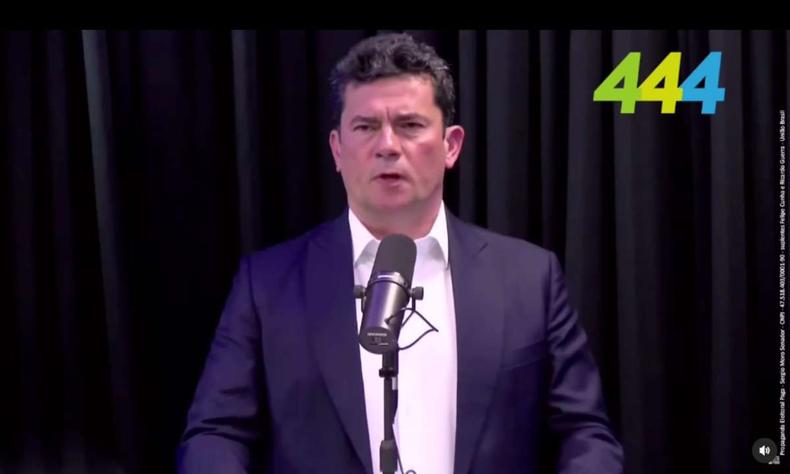 Sergio Moro busca nacionalizar corrida ao senado no Paraná e atrair os votos de bolsonaristas do estado(foto: Reprodução) Sergio Moro