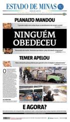 Confira a Capa do Jornal Estado de Minas do dia 26/05/2018