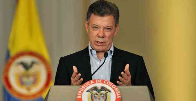 Presidente colombiano Juan Manuel Santos(foto: GUILLERMO LEGARIA / AFP)