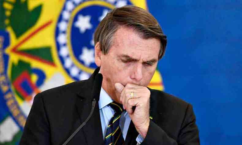 Negacionismo de Jair Bolsonaro contribui para o agravamento da tragdia sanitria(foto: EVARISTO S/AFP %u2013 25/3/21)