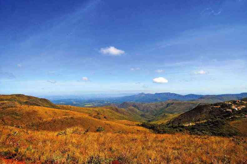 Serra da Calada est contemplada no Plano de Desenvolvimento do Turismo Sustentvel de Brumadinho.(foto: LEANDRO COURI/EM/ D.A PRESS)