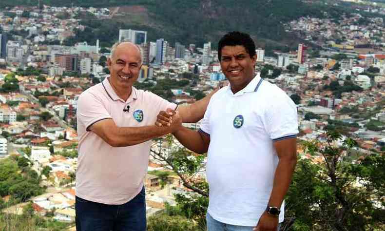 Elias Diniz e Paulo do Esporte iro governar Par de Minas nos prximos quatro anos(foto: Facebook/Reproduo)