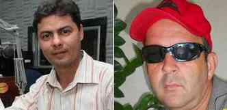 Jornalista Rodrigo Neto (esq), assassinado em maro, e o fotgrafo Walgney Carvalho, morto em maio(foto: Reproduo/Facebook)