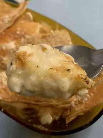 Arroz doce com trufas, sorvete de castanha de caju e crocante de leite de soja paco ruano para cozinha tupis