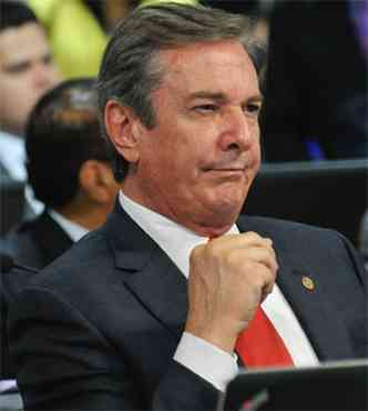 De acordo com Janot, senador Fernando Collor (foto) tinha asseclas agindo dentro da Petrobras(foto: Geraldo Magela/Agncia Senado )