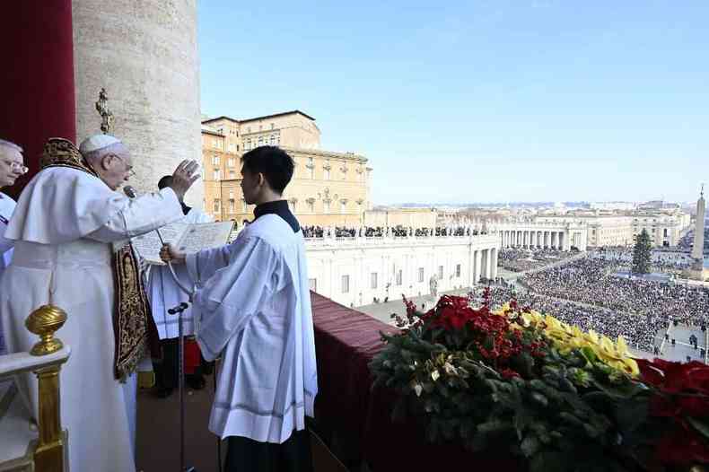 Papa Francisco em pronunciamento 