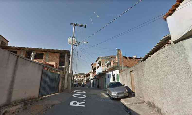Local do crime, no Bairro Morro Alto, em Vespasiano(foto: Reproduo/Google Street View)