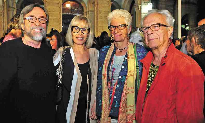 Na foto, Manoel Bernardes e Vera, Francesca Perissunotto e Lourival Silvestre