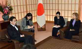 Lderes participaram de reunio diplomtica aps o anncio dos testes na Coreia do Norte(foto: TOSHIFUMI KITAMURA/AFP)