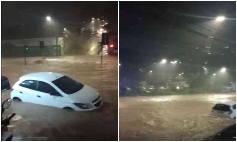 Conforme divulgado pela Defesa Civil da capital, s 21h50, chovia 'extremamente forte' nas regies Nordeste, Noroeste, Oeste e Centro-Sul