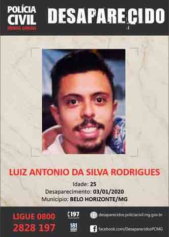 Luiz Antnio foi dado como desaparecido no fim de semana(foto: Reproduo)
