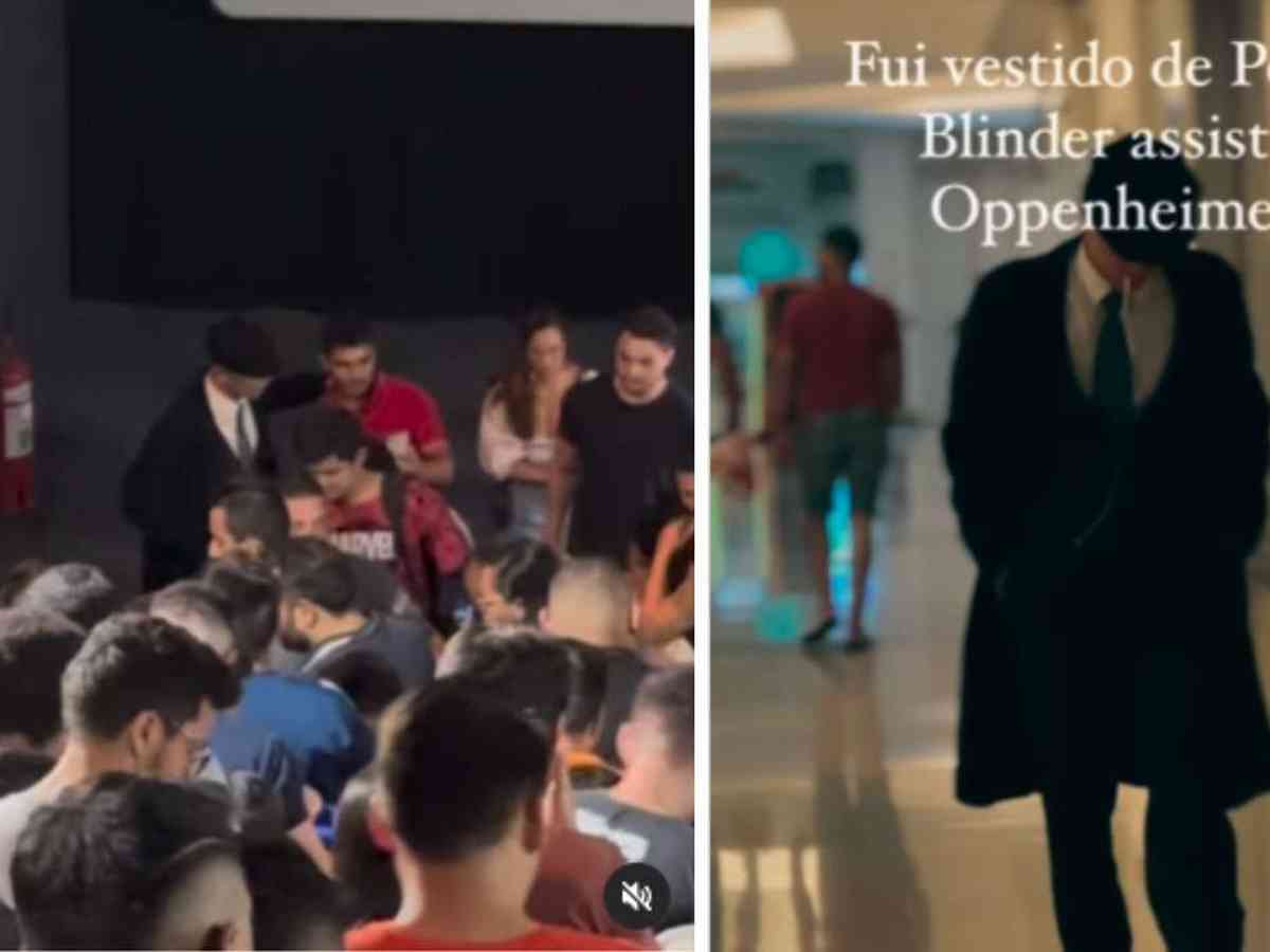 Homem viraliza ao se vestir de gângster para ver 'Oppenheimer' - Nacional -  Estado de Minas