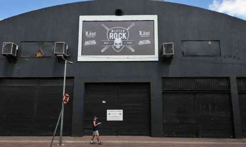 Fachada do Mister Rock, lugar de shows