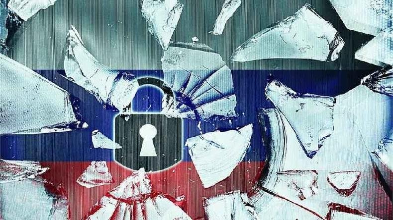 (foto: Getty Images) Russian cyber flag