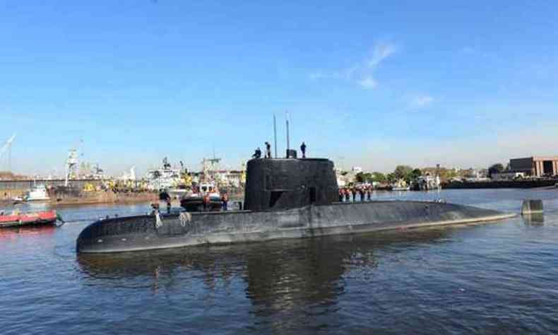 A recompensa poder incentivar a busca do submarino argentino (foto: Arquivo/ Divulgao/Marinha da Argentina )