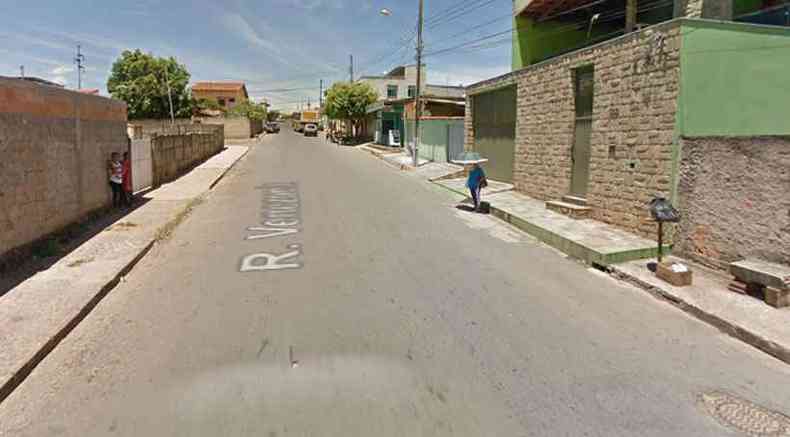 Tragdia ocorreu na Rua Venezuela, no Bairro Nova Cidade, em Sete Lagoas(foto: Reproduo Google Maps)