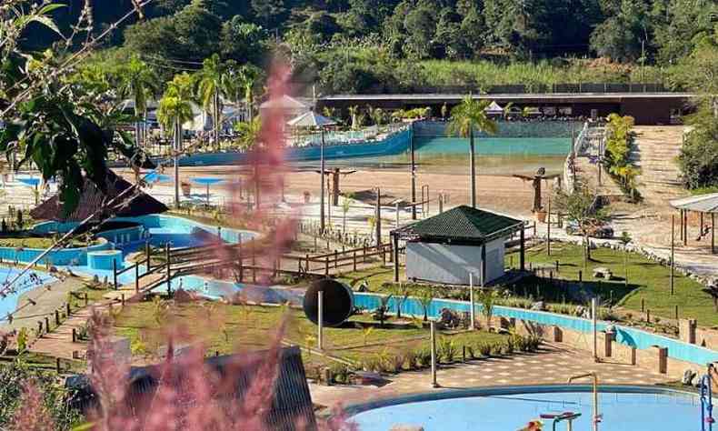 Parque est localizado em Santa Brbara, a cerca de 100 km de distncia de BH(foto: Reproduo/Facebook River Aqua Park)