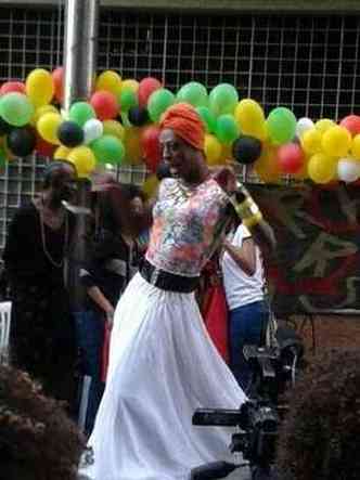 Cristal Lopez foi a representante da Rede Afro LGBT no Movimento da Marcha das Mulheres Negras na ltima semana(foto: Arquivo Pessoal)