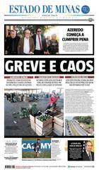 Confira a Capa do Jornal Estado de Minas do dia 24/05/2018