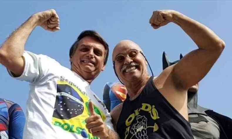 Paulo Cintura  um dos artistas que apoia Jair Bolsonaro (foto: Reproduo)