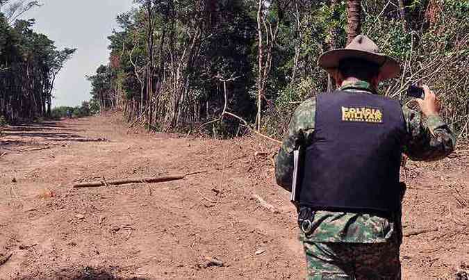 Ao contou com o apoio da Polcia Militar do Meio Ambiente(foto: Prefeitura de Contagem/Divulgao)