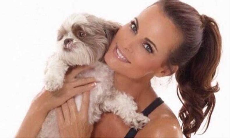Karen McDougal, modelo que teria sido gravada conversando com Donald Trump(foto: Reproduo/Twitter)