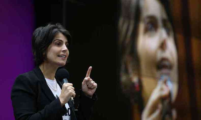 Manuela d'vila abriu mo da candidatura como presidente da Repblica para compor chapa com Lula e Haddad(foto: Dida Sampaio)
