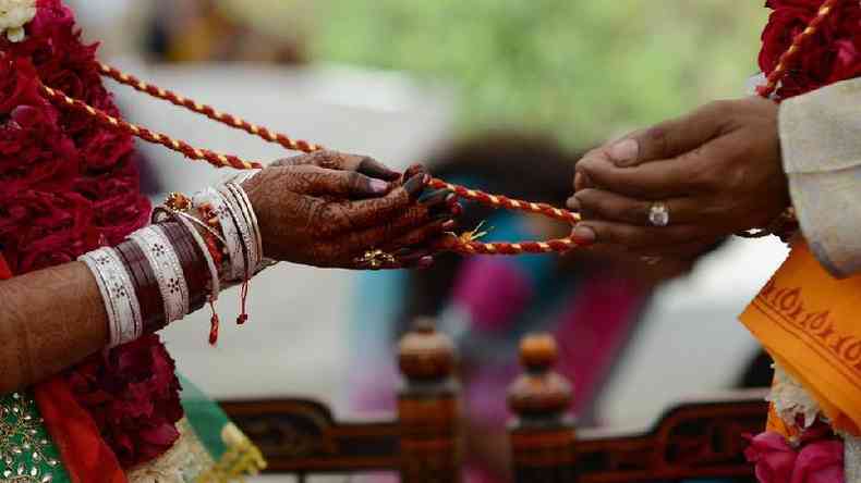 Na Índia, os casamentos são considerados sagrados