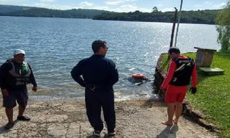 Bombeiros militares e homens da Marinha participaram das buscas na Barragem Benfica