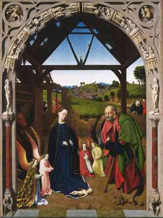 Natividade, quadro de Petrus Christus, datado do sculo 15(foto: National Gallery of Art/reproduo)