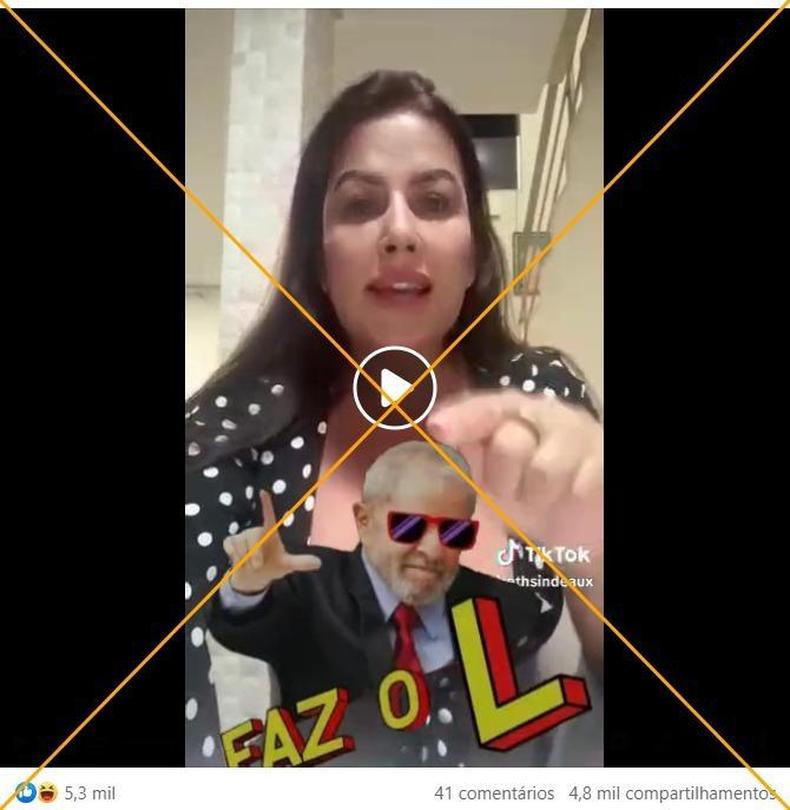 Captura de tela feita em 20 de abril de 2023 de uma publicação no Facebook ( .) Captura de tela feita em 20 de abril de 2023 de uma publicação no Facebook