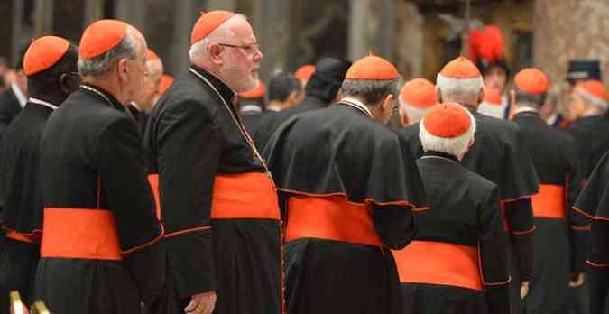 Cardeais se renem no Vaticano(foto: VINCENZO PINTO / AFP)