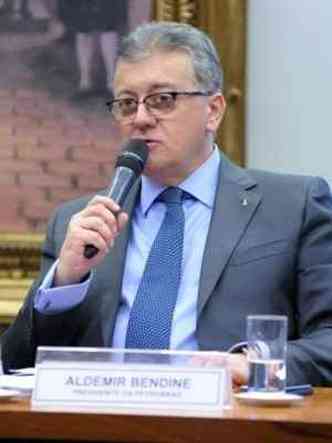Aldemir Bendine foi ouvido nesta tarde pelos parlamentares(foto: Alex Ferreira / Cmara dos Deputados)