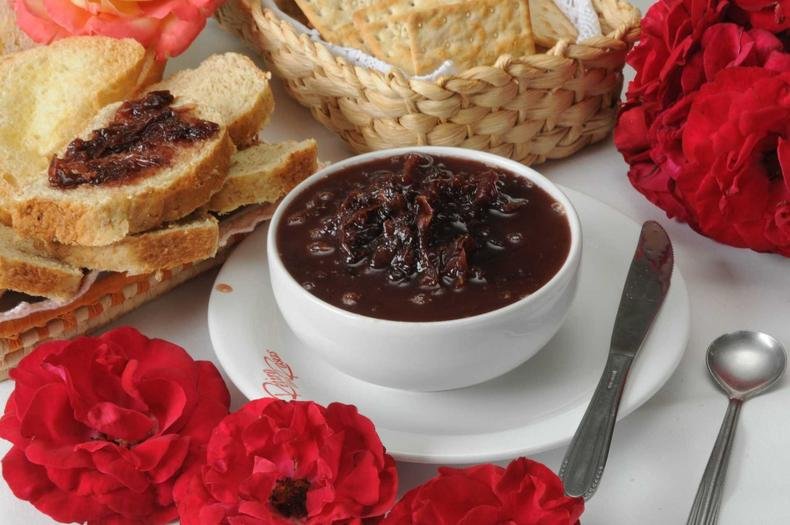 Geleia de p�talas de Rosas