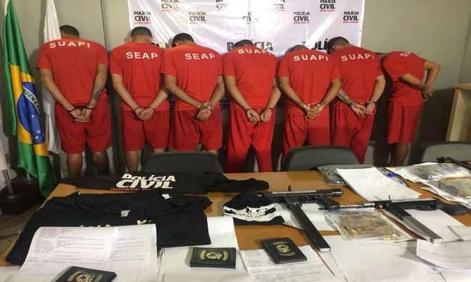 Grupo tinha passagens pela polícia e iniciou ações criminosas em janeiro deste ano(foto: Divulgação/Polícia Civil) Grupo tinha passagens pela polícia e iniciou ações criminosas em janeiro deste ano(foto: Divulgação/Polícia Civil)