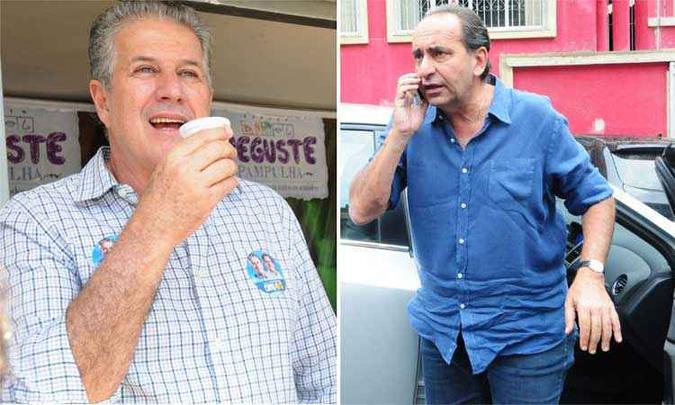 Pesquisa Datafolha aponta João Leite (e) na frente no segundo turno, com 55% dos votos válidos, contra 45% atribuídos a Alexandre Kalil(foto: Jair Amaral e Gladyston Rodrigues/EM/D.A Press) Pesquisa Datafolha aponta João Leite (e) na frente no segundo turno, com 55% dos votos válidos, contra 45% atribuídos a Alexandre Kalil(foto: Jair Amaral e Gladyston Rodrigues/EM/D.A Press)