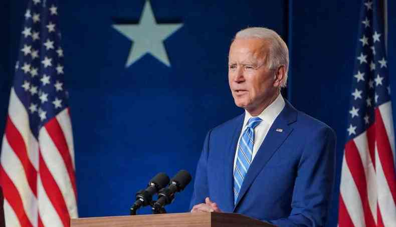 Biden criticou os invasores do Congresso dos EUA(foto: Reproduo/Twitter )